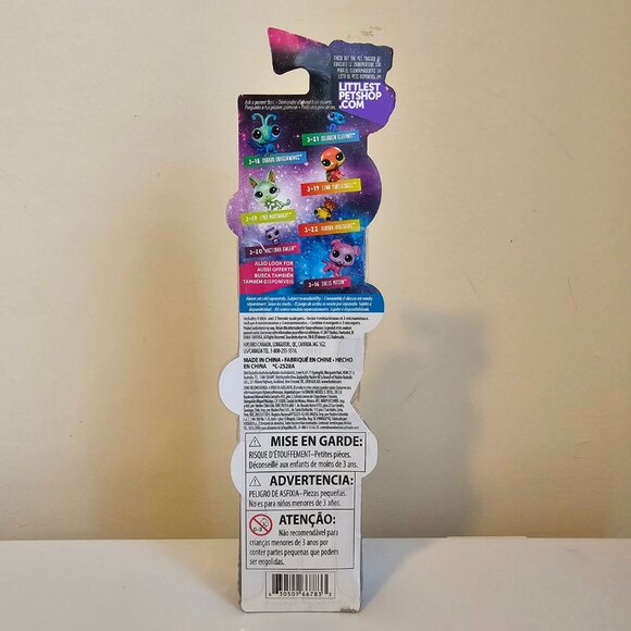 Hasbro Littlest Pet Shop Cosmic Pounce Tube Set 3 #3-24 Platypus Cat New LPS - Picture 5 of 7